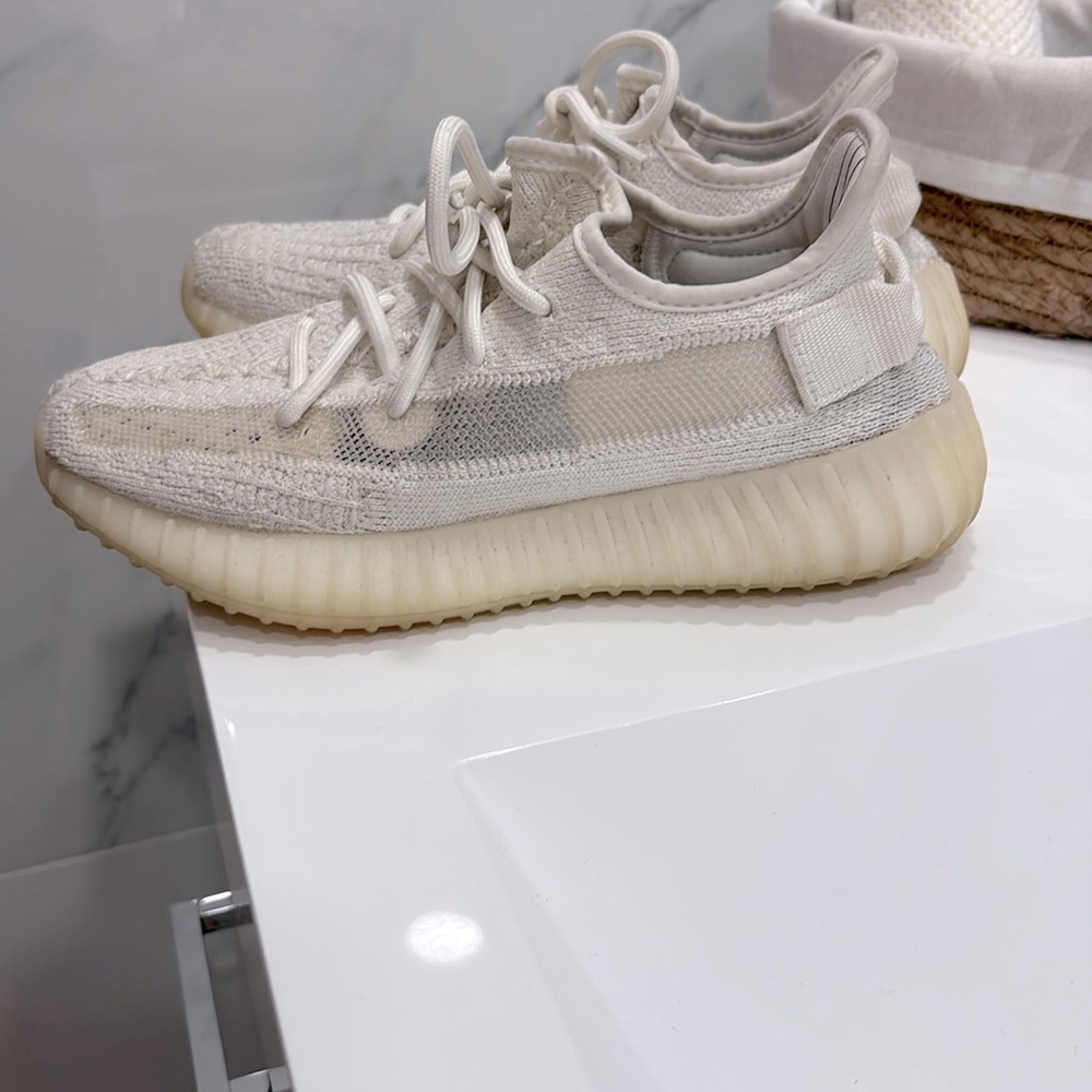 White yeezy shoes